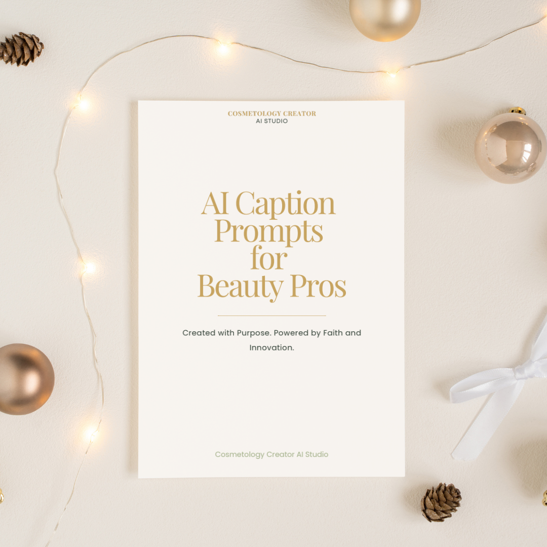 90 AI Caption Prompts for Beauty Pros (Digital Download)