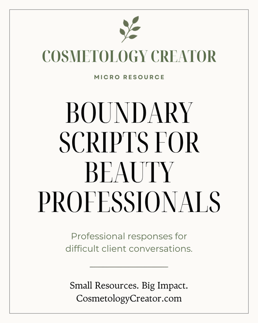 Boundary Scripts for Beauty Professionals