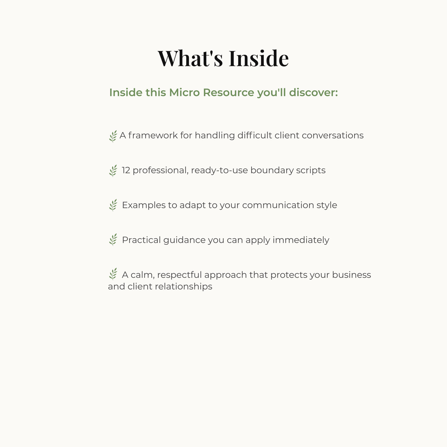 Boundary Scripts for Beauty Professionals