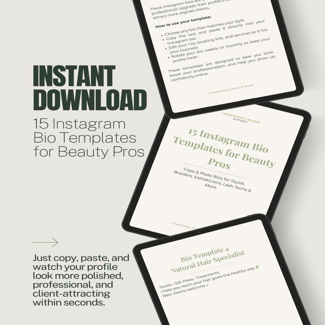 15 Instagram Bio Templates for Beauty Professionals (Copy & Paste)